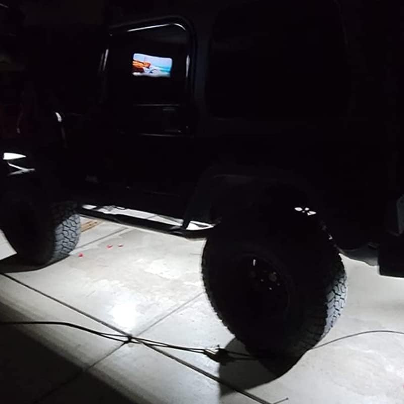 Winunite 4 Pods White Rock Lights 6000K Pure White UnderGlow