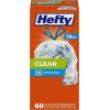 Hefty Recycling Trash Bags, Clear, 13 Gallon