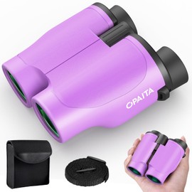 20 x 32 Small Binoculars for Adults and Children - Opaita HD Compact Binoculars for Hunting - Large Eyepiece Ultrasharp Binoculars for Bird Watching Cruise Sports Games (Purple)