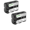 Kastar NP-FM500H Battery (2-Pack) for Sony DSLR-A100 A200 A300 A350