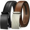 BOSTANTEN Ratchet Leather Belt For Men 2 Pack Dress and