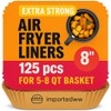 Air Fryer Paper Liners, 125Pcs Air Fryer Disposable Liners, Non-Stick