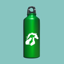 AzQuest Pet Lover - Horse Dog Cat Decal Vinyl Car Sticker | Cars Trucks Vans Walls Laptop | White | 6 Inch | AZQ182|