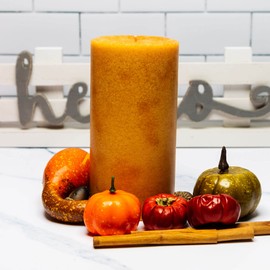 Kindred Essence Harvest Spice Pillar Candle for Fall | Scented | Handmade | Home Fragrance (3 x 6")