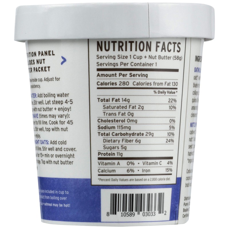 purely elizabeth Oats Blueberry Walnut Collagen Protein, 2 Oz