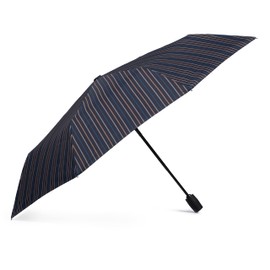 VOGUE Elegant Folding Umbrella from the Geometric Collection Wind Proof System and Duomatic Automatic Opening and Closing (Stripe Blue), Stripes blue, Small