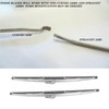 12in/30.48cm Front Windshield Wiper Blades Stainless Steel Polished Silver Universal