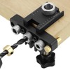 QWORK® 3-in-1 Pocket Hole Jig Kit for 8/10/15 mm Dowels,