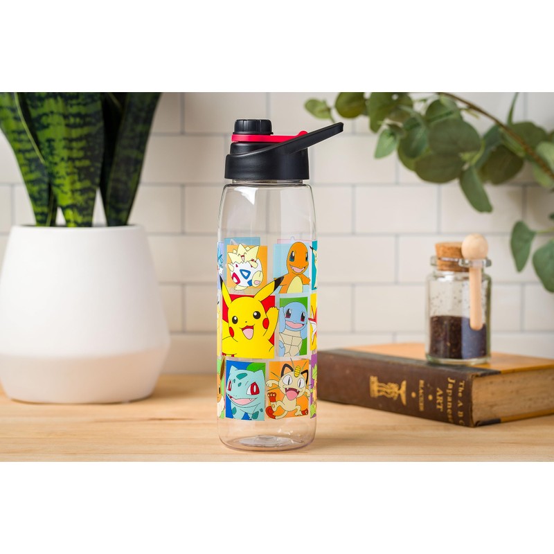 Silver Buffalo - Botella de agua con tapa de rosca,