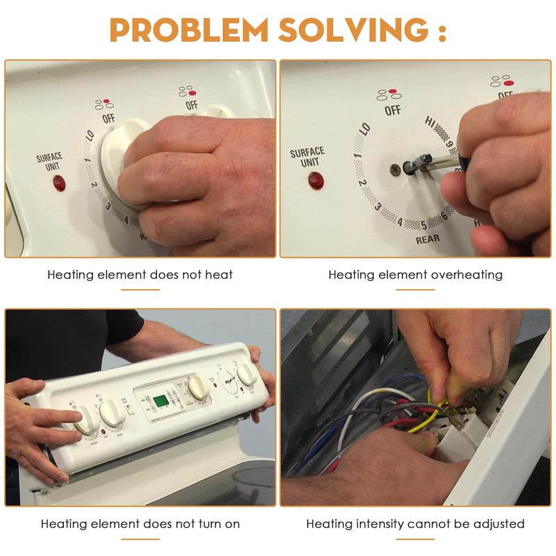 WB24T10029 Range Switch Surface Burner Infinite Switch Control Switch Replacement