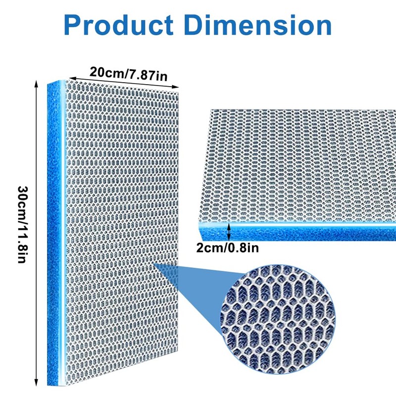 ATMWM Pack of 2 8D Filter Wadding Aquarium, 20 x