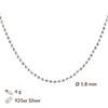 DUR Chains 925 Sterling Silver rhodium plated all variations Ladies,