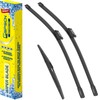 GSPSCN 3 Wipers Replacement for Volvo XC60 2017-2012，C30 2013-2011 Original