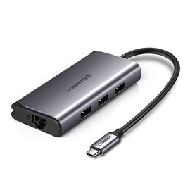 Labpano USB C Hub Type-C to 3-Port USB 3.0 Dock with Gigabit Ethernet Adapter and Micro USB Power