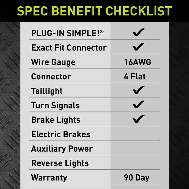 Hopkins Towing Solutions 41125 Plug-In Simple Vehicle Wiring Kit