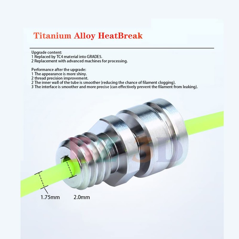 BZ 3D CR-10S PRO All Metal Hotend Upgrade Kit,Titanium Alloy