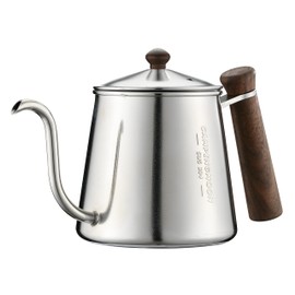 Camping Moon (キャンピングムーン) Camp Kettle, Coffee Pot, Mini Kettle, Kettle, Drip Pot, Direct Fire, One-piece Molded, 400cc (13.5 fl oz), 304 Stainless Steel, SW-3