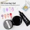 MIZHSE 15g 3D Nail Sculpting Gel and 15g Rhinestone Glue