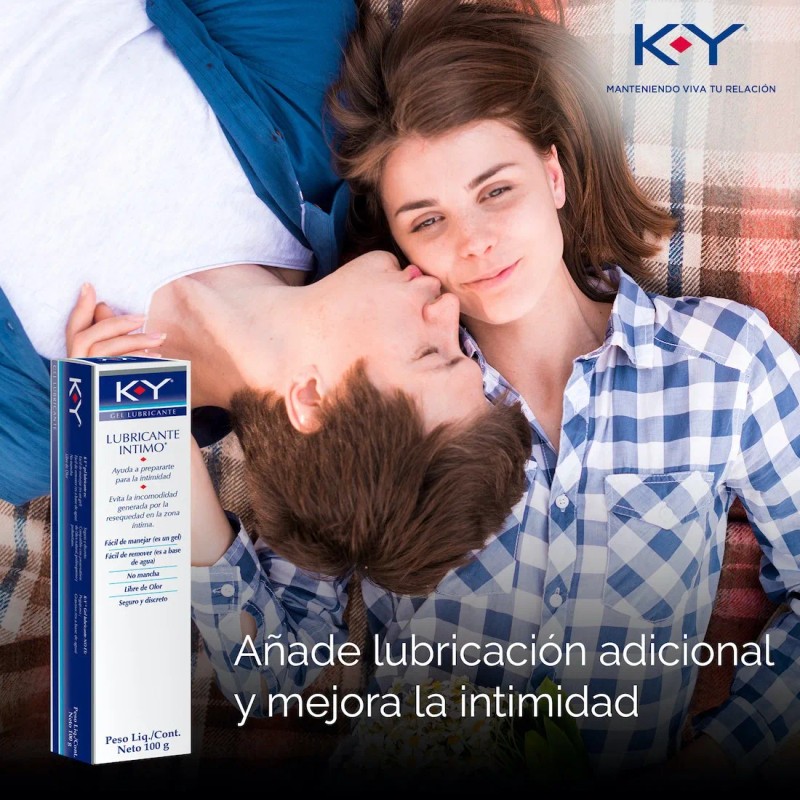 Gel Lubricante Íntimo K-y A Base De Agua Envase 100