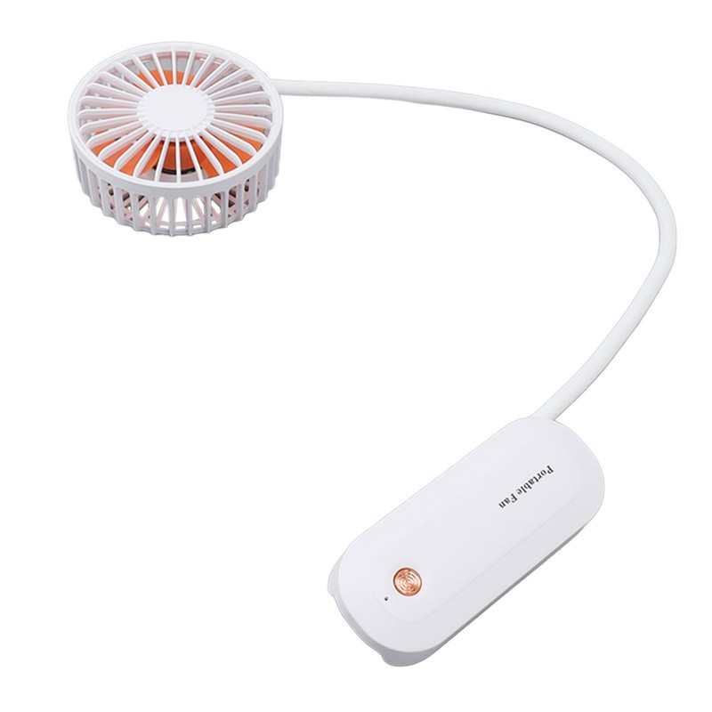 Portable Neck Fan Mini Hanging Handheld 3 Speed Battery Operated