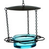 Mosaic Birds M446-200-09 Floral Bird Feeder Aqua