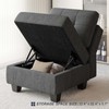 Belffin Ottoman Module with Storage for Modular Sofa Sectional Couch