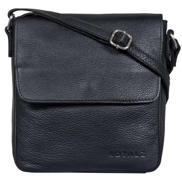 ROYALZ 'Illinois' Men's Shoulder Bag Small Leather Shoulder Bag Men's