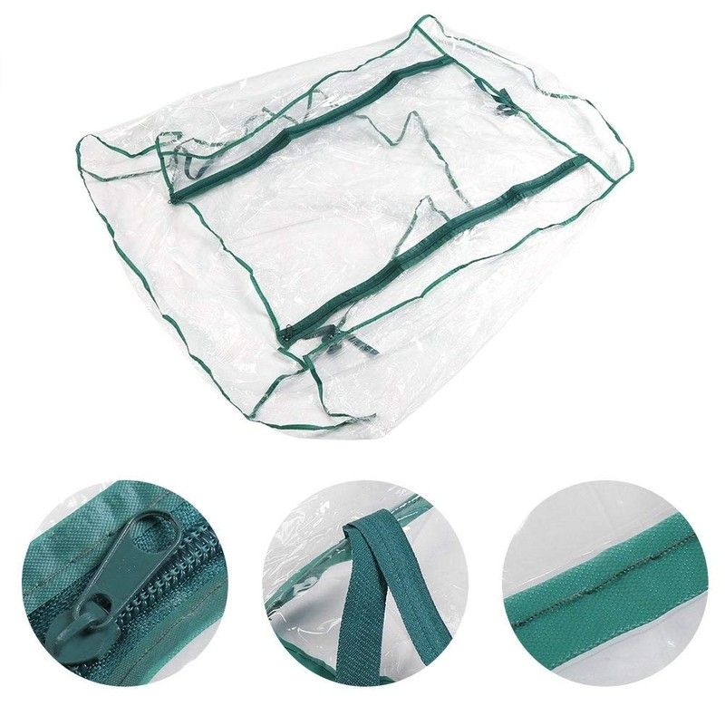 UWIOFF 4-Tier Greenhouse Replacement Cover Clear PVC Greenhouse Cover with