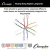 Champion Sports Heavy Nylon Lanyards - Green (1 dozen)