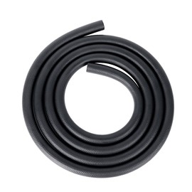 LokoCar Rubber Fuel Hose Line Push Lock 1/4" ID SAE 30R7 NBR 10ft 300PSI Black