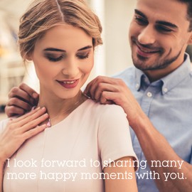 Pendant Necklace Gifts for Women, 'Heart of The Eternal' Gifts for Wife Girlfriend Sister, Anniversary Eternity Jewelry Present for Wife, Wedding Anniversary Birthday and Christmas Valentine's Day