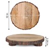 GoCraft Mango Wood Pedestal Stand – Rustic Decorative Riser for