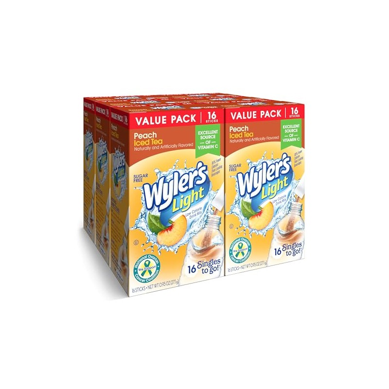 Wyler's Light Singles To Go Powder Packets, Water Drink Mix,