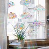 3 Sheets Large Window Stickers, 31Pcs Window Sticker, Rainbow and