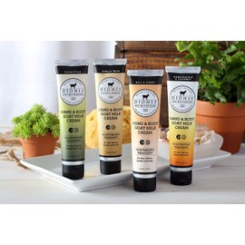 Dionis Goat Milk Skincare 3.3 oz Unscented Hand & Body Cream - Travel Size Hand Lotion For Hydrating & Moisturizing Dry Skin - Cruelty Free Cream Made In The USA - Paraben Free Formula