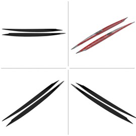 KIMISS One Pair Headlight Eyebrow Eyelids Trim Cover for 7 for 2013-2018 Black + mk7 for eyelids mk6 for headlight eyelids mk6 for eyelid for eyelid mk6 f