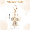 PATIKIL Bow Keychain for Women, Bag Purse Charm Rhinestone Bow