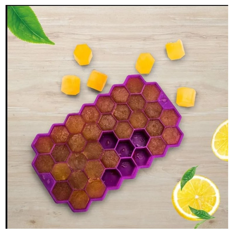 Ice Cube Trays with Lid (Blue)