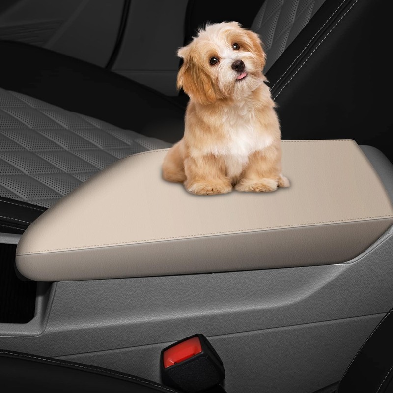 AOMSAZTO Armrest Covers for 2019 - VW Jetta Beige