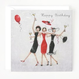 Greetings Card - (BP6729) Blank/Birthday Ladies Who Love Life - Happy Birthday