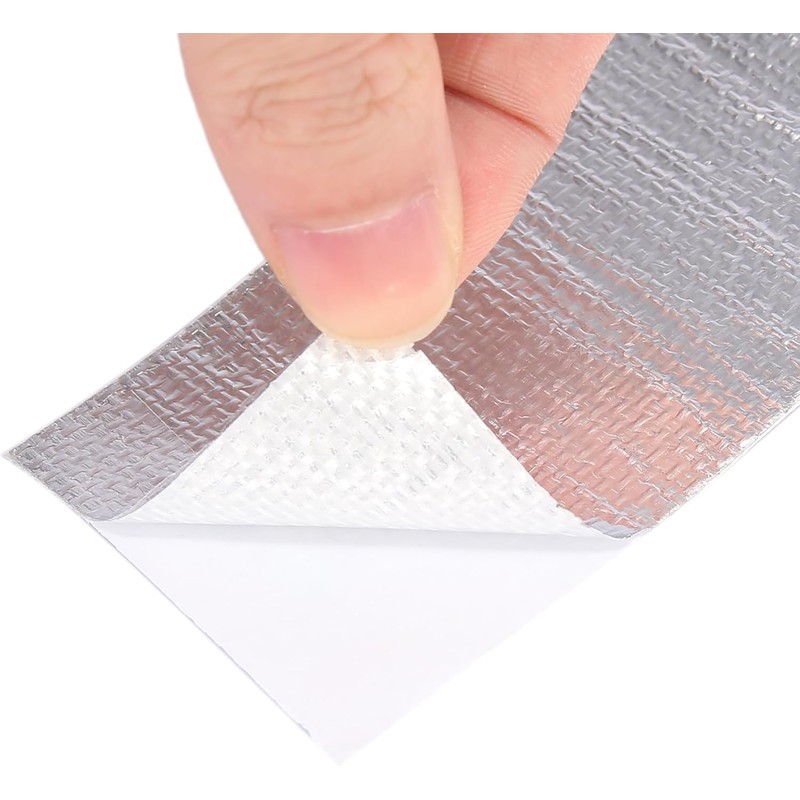 High temperature resistant aluminum foil tape, tin foil (Silver, 5m*5cm)