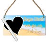 Days Until We Go on Holiday" Countdown Plaque | Beach-Themed