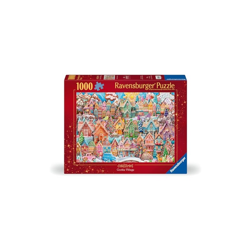 Ravensburger Christmas Cookie Village 1000 Piece Jigsaw Puzzle for Adults