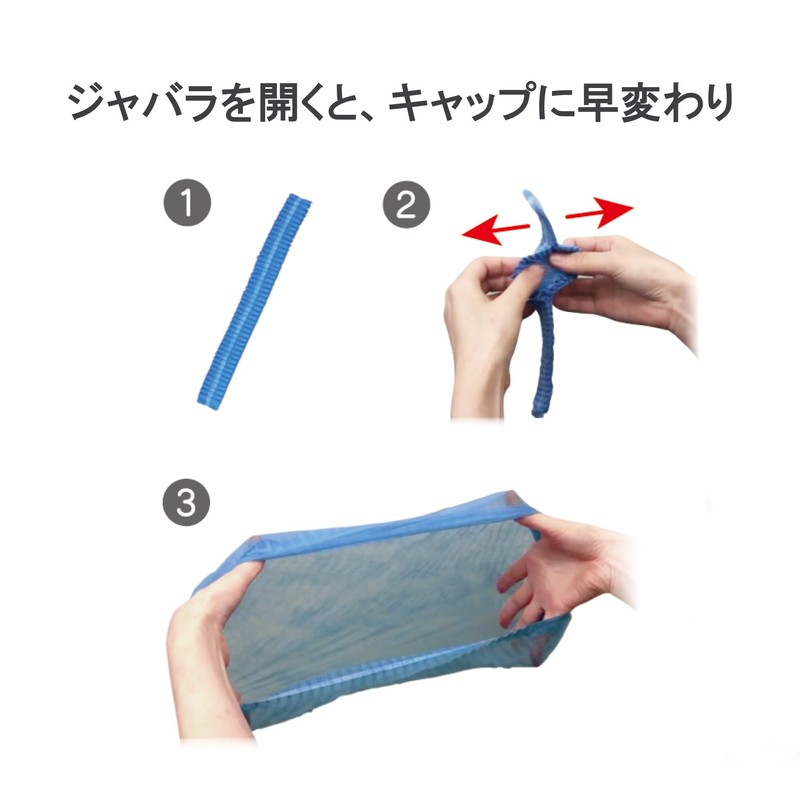 Surge Cap, Bellows Type, 100 Count, White, Box