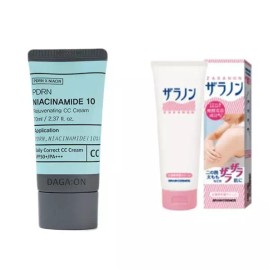 FirstPick cc크림 나이아신아마이드 홍조 커버 피부결 씨씨 크림 + 닭살로션 CC Cream Niacinamide Redness Cover Skin Texture CC Cream + Chicken Skin Lotion