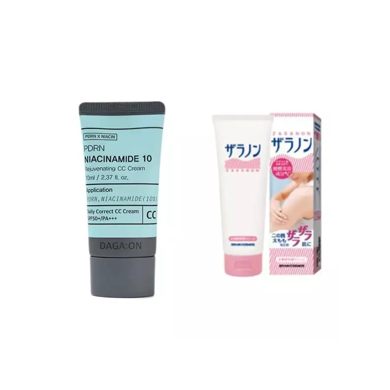 FirstPick cc크림 나이아신아마이드 홍조 커버 피부결 씨씨 크림 + 닭살로션