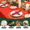 APTWOW Christmas Napkin Rings Set of 12 - Small Artificial