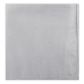 Jacob Alexander Pañuelo cuadrado de bolsillo de tejido sutil, Plateado, 12 inch Square
