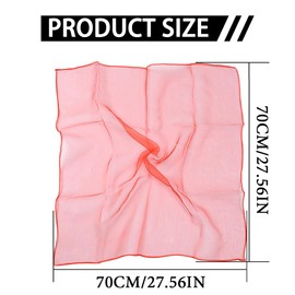 Embhlitfe Pack of 18 Juggling Cloths, Silk Scarves for Dancing, 70 x 70 cm, Colourful Chiffon Cloths, Colourful Cloths for Nursery, Children's Show & Adults, Sensory Juggling, Dancing Accessories