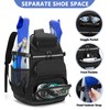 GOBUROS Swim Backpack with Separate Shoe Space, Swim Gear Bag